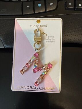 Pink Crystal Handbag Charm